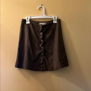 Altar’d State Olive green Button-Up Skirt. Size xs. Gently worn